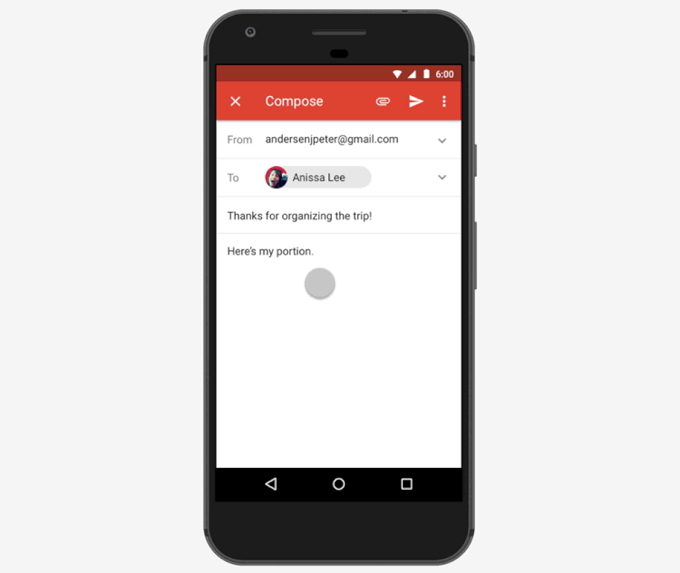 Gmail passa a fazer transferências de dinheiro na versão web e pelo app Android. (Foto: Divulgação/Google)