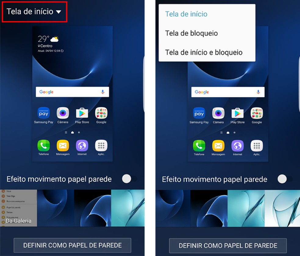 Como Trocar O Papel De Parede Do Galaxy S7 Softmix Informática