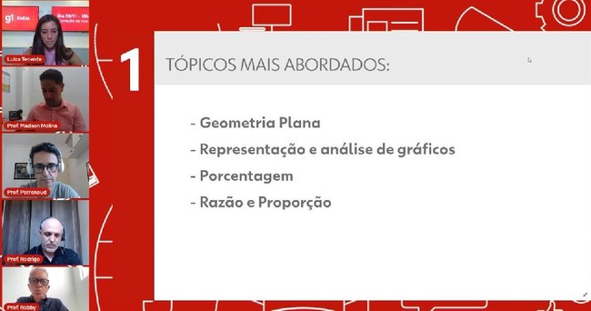 Professor de matemática faz revisão para o Enem 2021