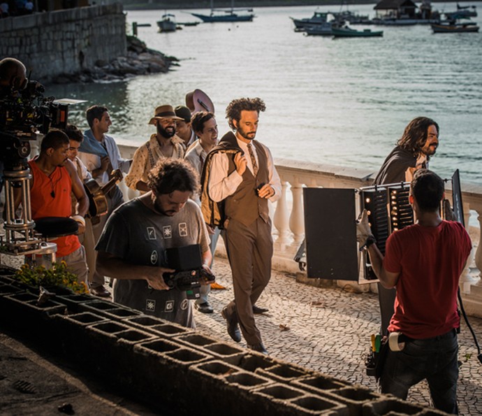 Rodrigo Santoro em cena na primeira fase da novela (Foto: Inácio Moraes / Gshow)