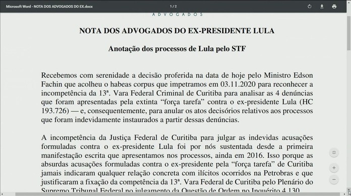 Decisao Que Anula Condenacoes De Lula Afirma Incompetencia Da Justica De Curitiba Mas Nao Repara Danos Causados Por Moro Diz Defesa Do Ex Presidente Sao Paulo G1