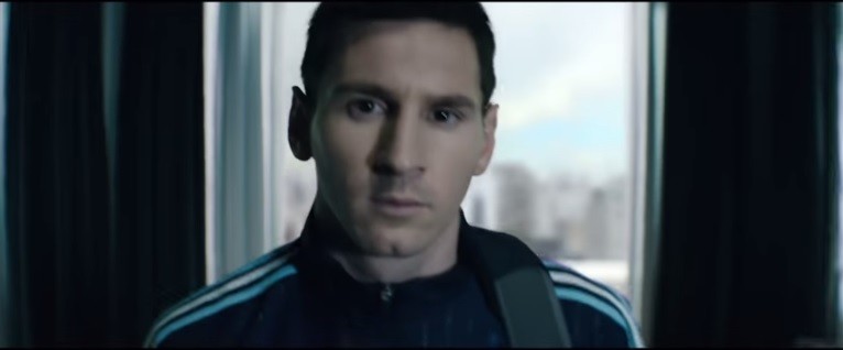 Lionel Messi em trecho do vídeo da campanha 