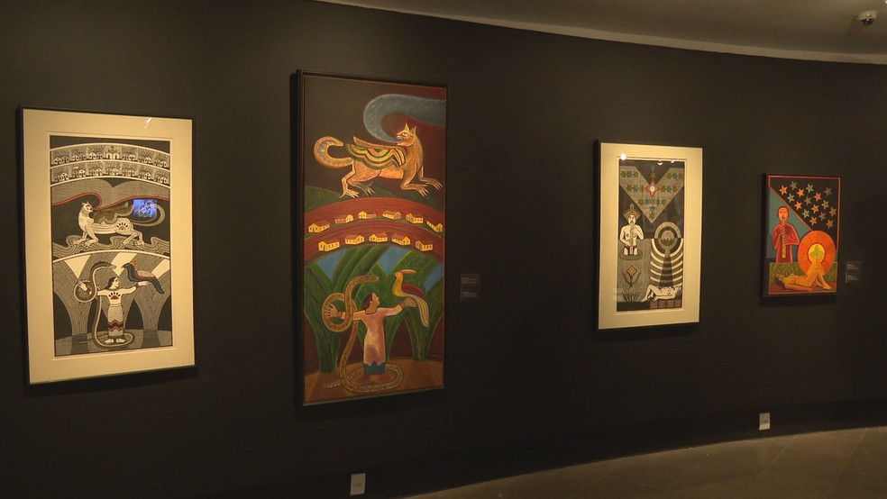 CCBB apresenta exposição de arte para comemorar 52 anos do Movimento Armorial de Ariano Suassuna, em Brasília — Foto: TV Globo/Reprodução