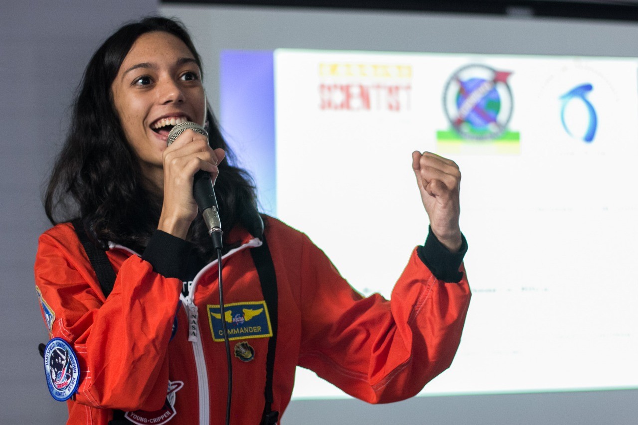  Maria Gisllanny Bezerra Silva sonha em ser astronauta e um dia chegar à Marte. (Foto: Arquivo Pessoal)