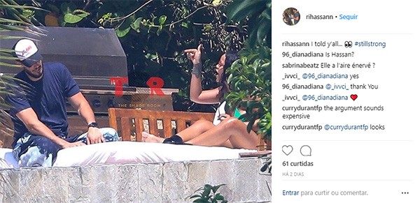 Rihanna e Hassan Jameel  (Foto: Instagram)