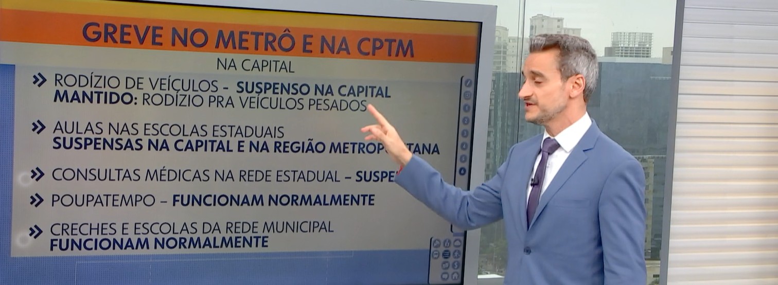 Greve em SP: veja o que funciona e o que não funciona na cidade nesta terça