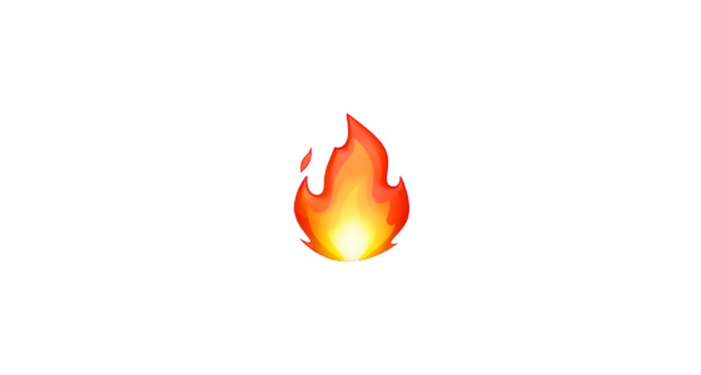 Emoji de fogo  Foto: Reproduo/Emojipedia