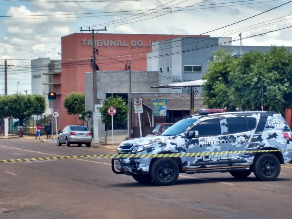 Batalhão da PM foi enviado para desloquear a rodovia (Foto: Polícia Civil/Divulgação)