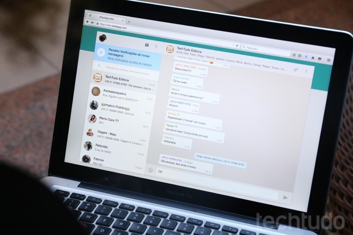 Como ler mensagens sem abrir a conversa no WhatsApp Web (Foto: Lucas Mendes/TechTudo)