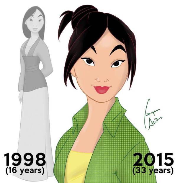 A Princesa Mulan, hoje aos 33 (Foto: Reprodução / Life Art Times)