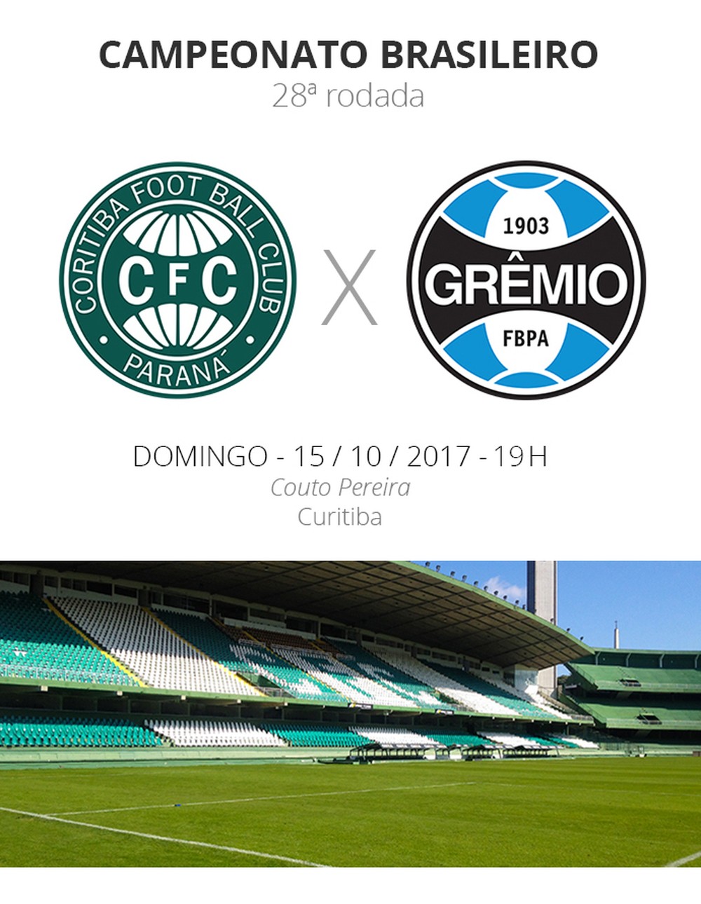 Rodada 28: tudo o que você precisa saber sobre Coritiba x Grêmio