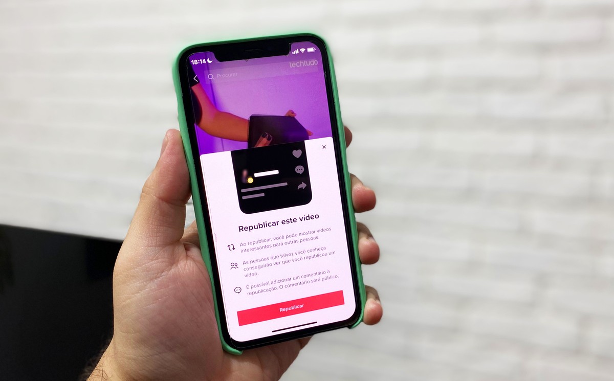 Como republicar um vídeo no TikTok