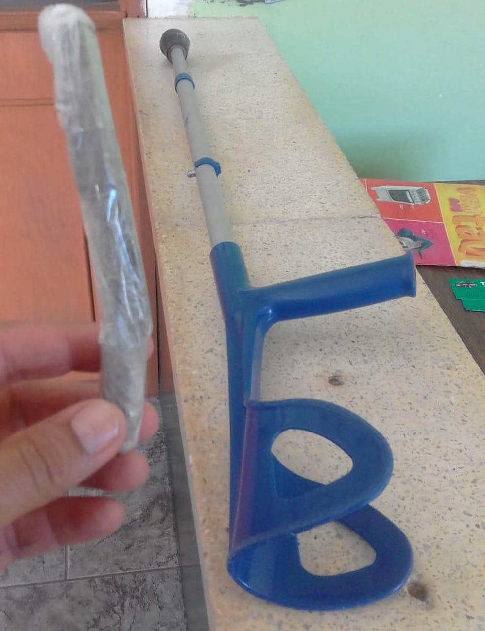 Idosa disse à polícia que droga era para os filhos, segundo a Susepe — Foto: Susepe/Divulgação