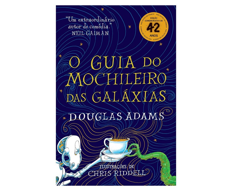 Sendo o primeiro dos cinco livros da série homônima escrita pelo britânico Douglas Adams, 