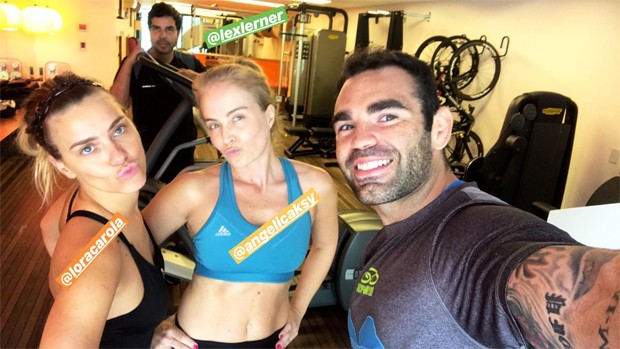 Carolina Dieckmann, Lex Lerner, Chico Salgado e Angélica (Foto: Reprodução/Instagram)