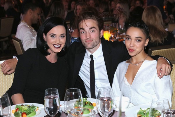 Katy Perry, Robert Pattinson e FKA Twigs (Foto: Getty Images)