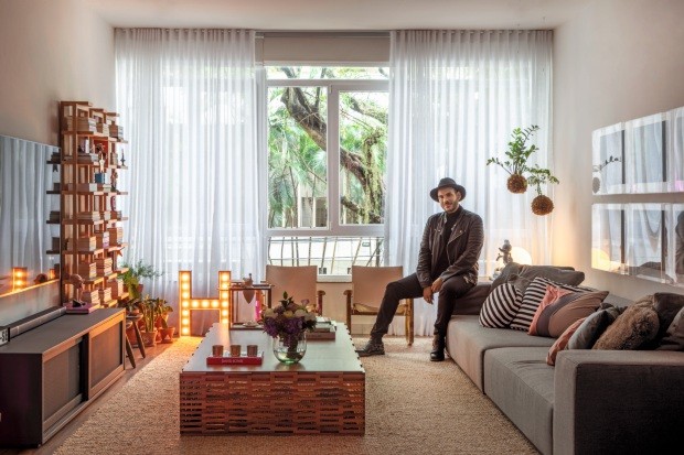 Apartamento de Hugo Gloss (Foto: André Nazareth / Editora Globo)