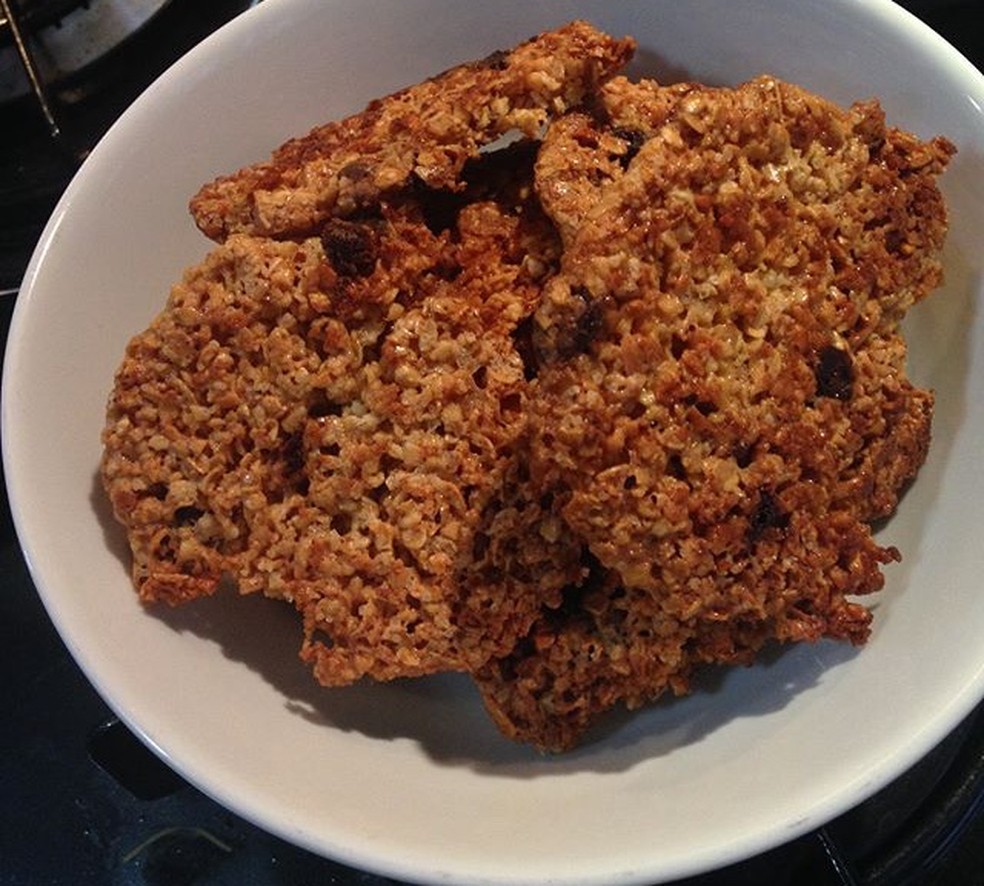 Cookies de amêndoas ficam prontos em poucos minutos  (Foto: @cozinhaequilibrada )