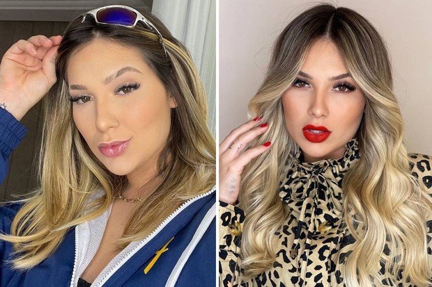 Virginia Fonseca antes e depois de mudar o visual (Foto: Reprodução/Instagram)