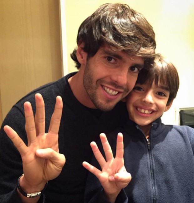 Kaká e Luca (Foto: Reprodução/Instagram)