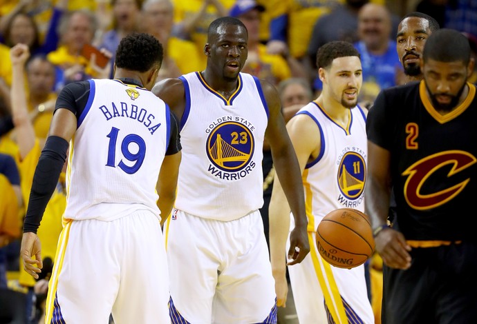 Golden State x Cleveland - final da nba jogo 7 - leandrinho e green (Foto: Getty Images)