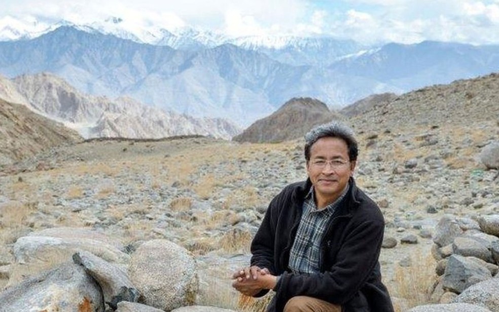 Sonam Wangchuk criou uma forma de fazer geleiras artificiais  (Foto: Rolex/Stefan Walker)