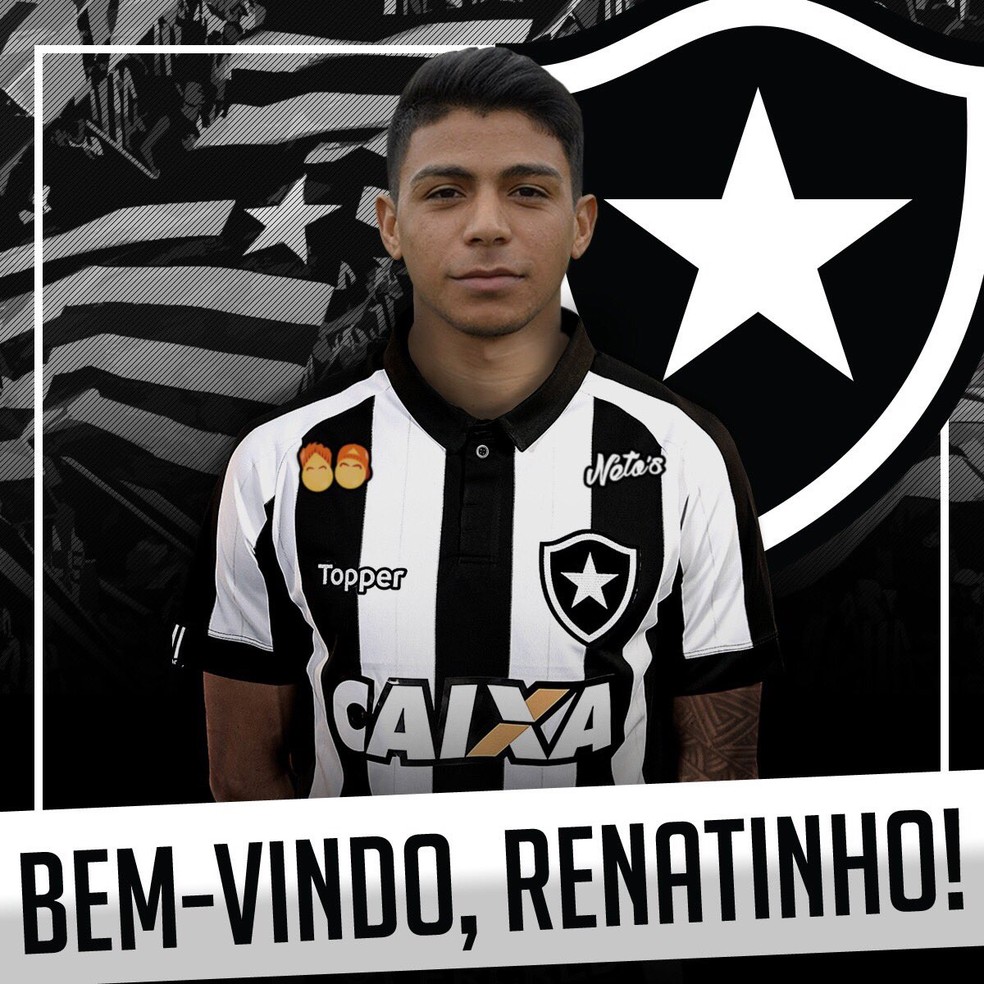 Renatinho é o novo reforço do Botafogo (Foto: Reprodução/Twitter Botafogo Oficial)