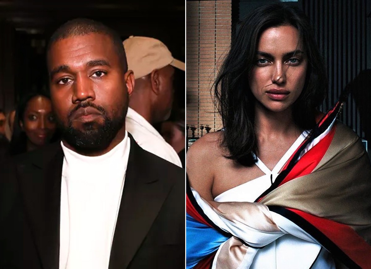 Kanye West e Irina Shayk (Foto: Getty Images e Reprodução / Instagram)