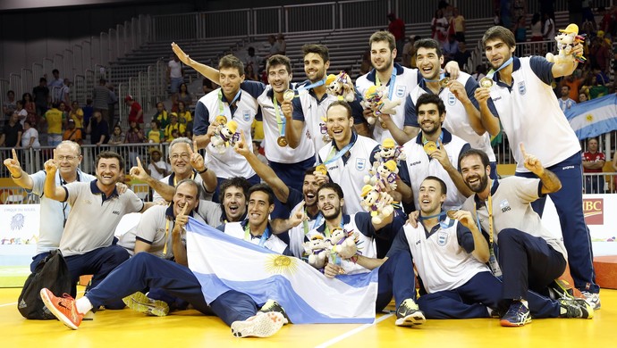 Argentina ouro vôlei pan-americano 2015 (Foto: Kevin Hoffman/Reuters )