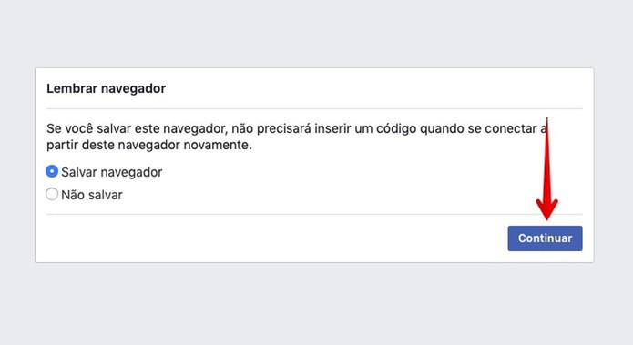 Salve o navegador para não precisar confirmar o login (Foto: Reprodução/Helito Bijora) Salve o navegador para não precisar confirmar o login (Foto: Reprodução/Helito Bijora)