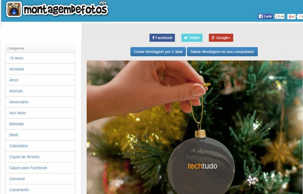 Surpresa de Natal: sites e aplicativos para criar montagens de fotos |  Listas | TechTudo