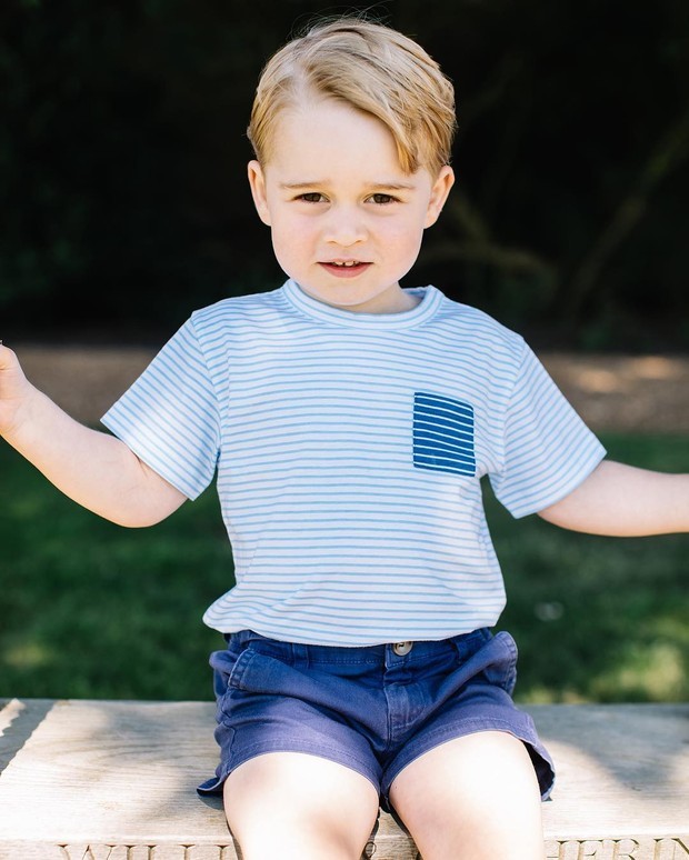 Príncipe George em seu terceiro aniversário (Foto: Matt Porteous/ Kensington Palace/ Reprodução/ Instagram)