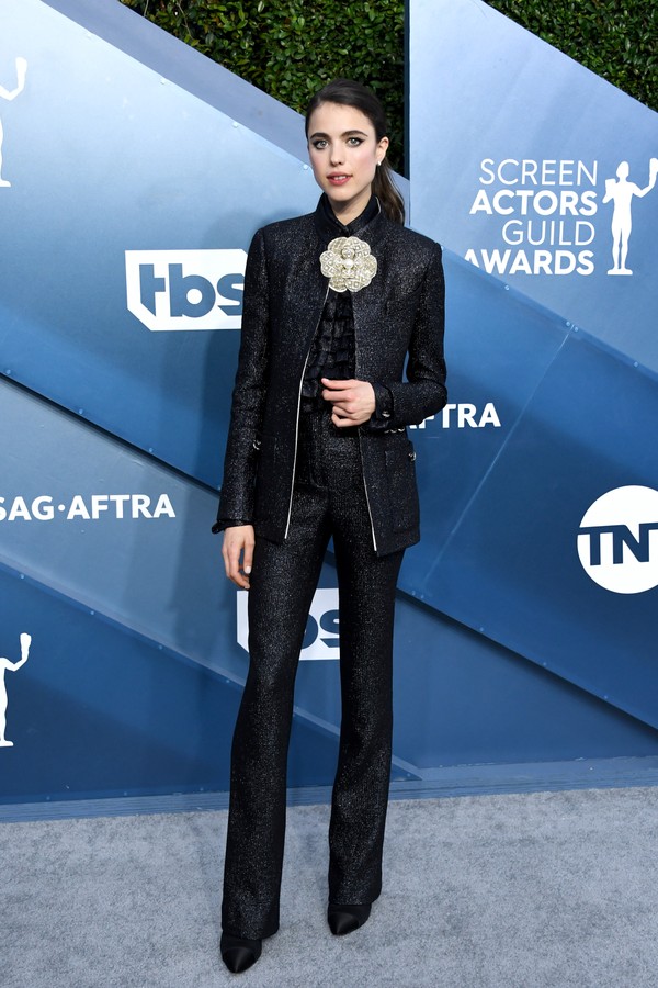 LOS ANGELES, CALIFORNIA - JANUARY 19: Margaret Qualley attends the 26th Annual Screen Actors Guild Awards at The Shrine Auditorium on January 19, 2020 in Los Angeles, California. (Photo by Jon Kopaloff/Getty Images) (Foto: Getty Images)