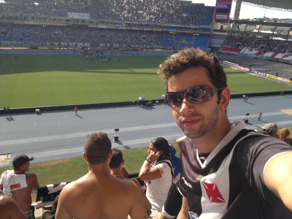 Jorge José torce para o Vasco da Gama e gostava de assistir aos jogos do time no estádio quando estava no Rio  — Foto: Reprodução
