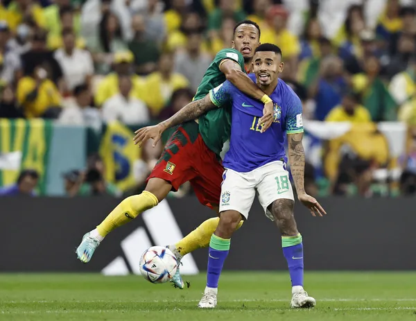 Gabriel Jesus em Camarões x Brasil — Foto: Reuters