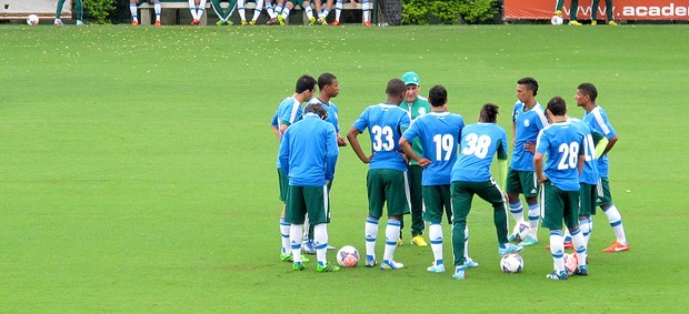 jogo-treino Palmeiras e Portuguesa  (Foto: Gustavo Serbonchini)