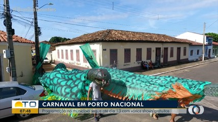 Programação de carnaval de Porto Nacional vai até o dia 13