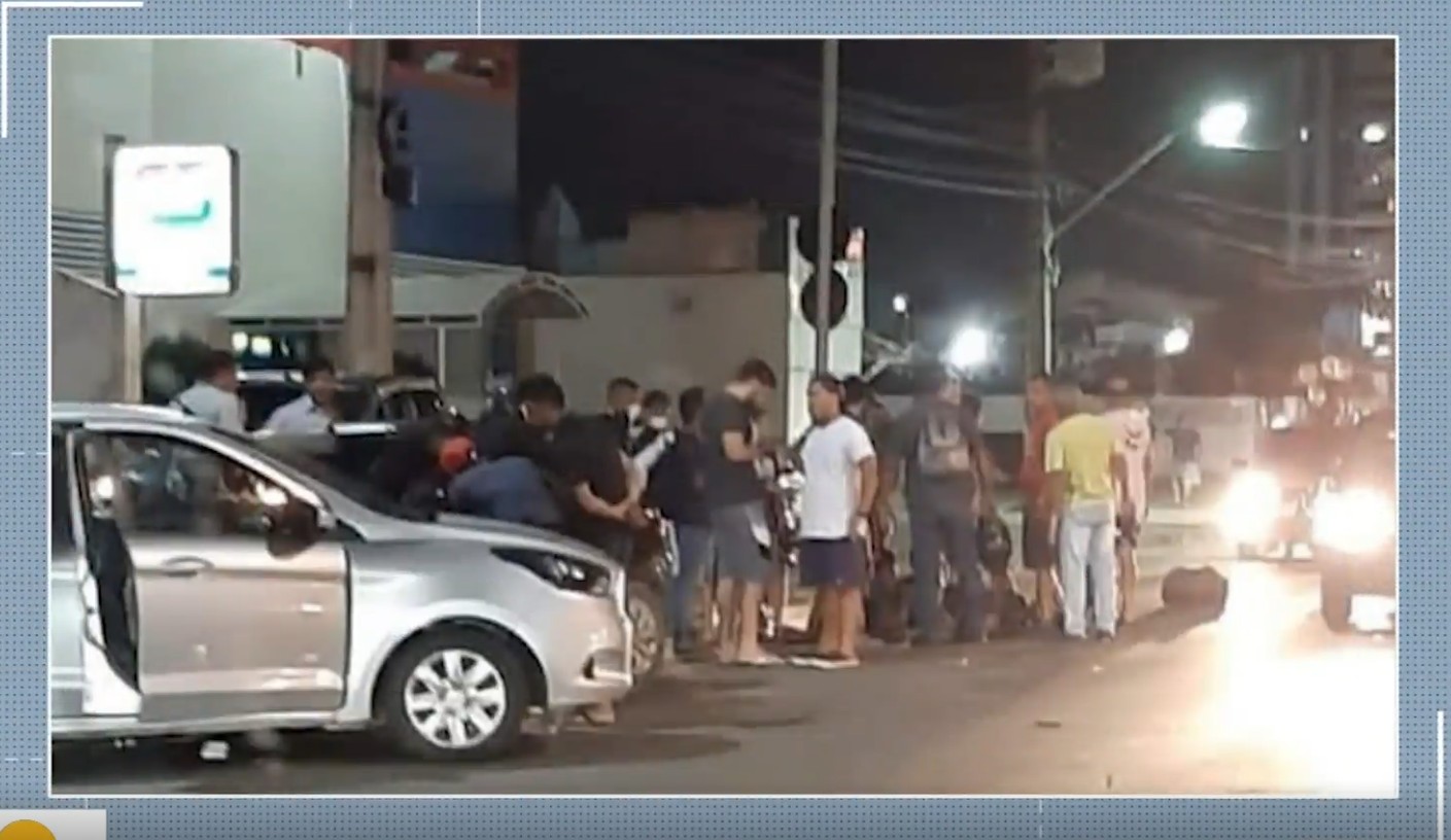 Motorista de aplicativo atropela quatro pessoas, após ser baleado em tentativa de assalto em São Luís