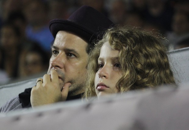 Murilo Benício e o filho caçula, Pietro (Foto: Rogerio Fidalgo/AgNews)