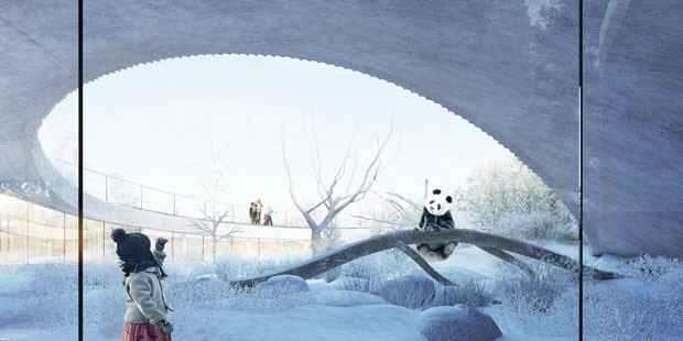 Pandas ganham casa de R$ 690 milhões no formato de ying yang (Foto: Divulgação)