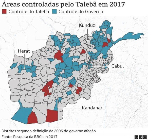 Mapas Mostram Que Taliba Ja Retomou Metade Do Afeganistao Com Saida Dos Eua Mundo G1