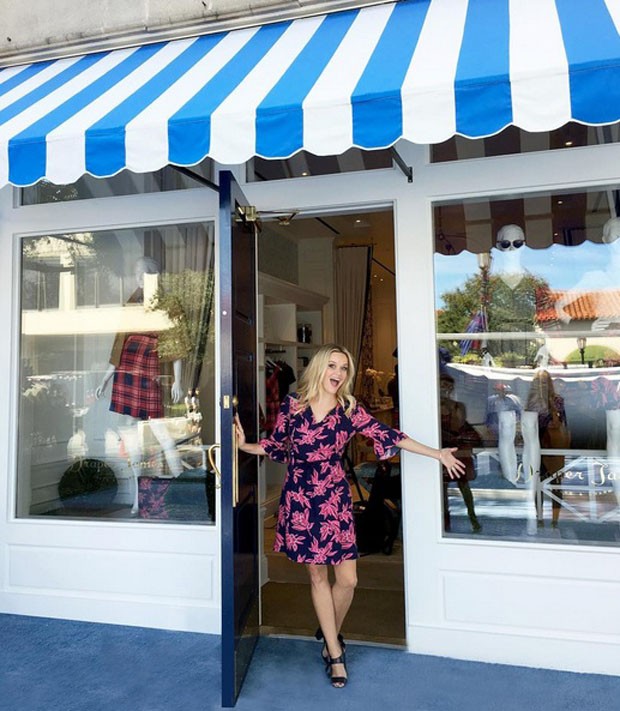 Reese Witherspoon na inauguração da nova loja da Draper James (Foto: Reprodução Instagram @draperjames)