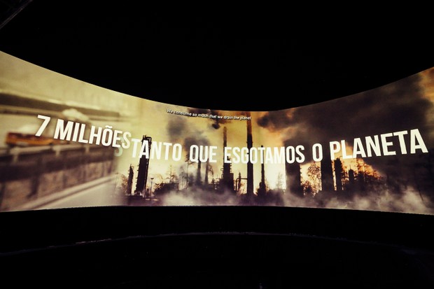 Exposição gratuita em São Paulo aborda crise climática (Foto: Higor Bono )