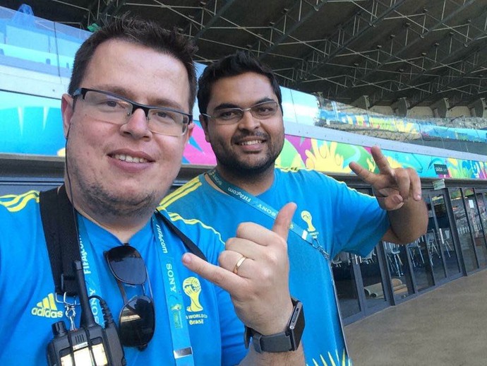 Mineirão bastidores 7x1 (Foto: Arquivo pessoal)