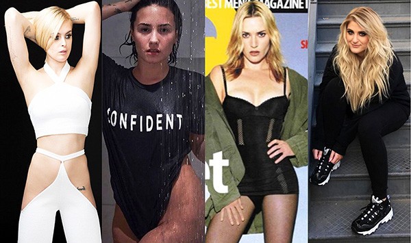 Rumer Willis, Demi Lovato, Kate Winslet, Meghan Trainor (Foto: Divulgação / Instagram)