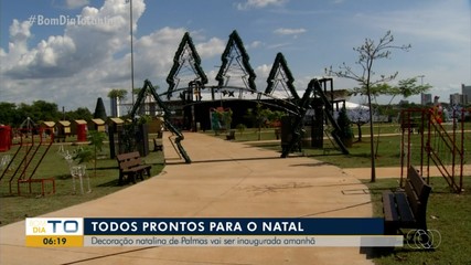 Decoração natalina de Palmas vai ser inaugurada na próxima terça-feira (28)