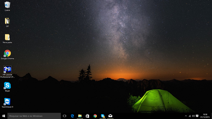 Windows 10 poderá ter aplicativo fixado a partir da área de trabalho ou Windows Explorer (Foto: Reprodução/Elson de Souza)