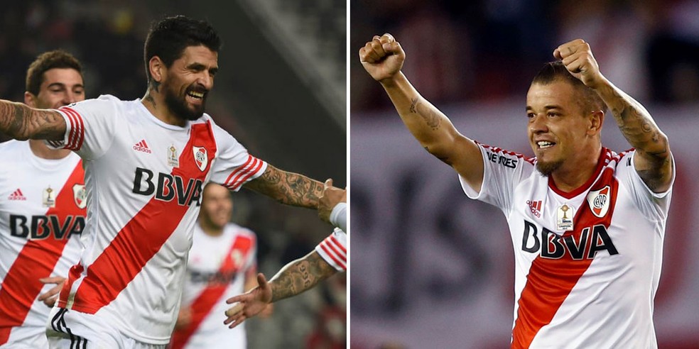 Lucho Gonzalez e D'Alessandro tiveram passagens marcantes pelo River &acirc;?? Foto: Reprodu&Atilde;&sect;&Atilde;&pound;o