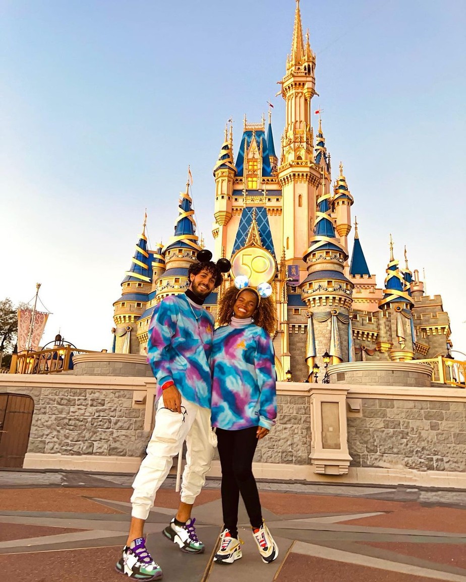 Jennifer Nascimento e Jean Amorim na Disney