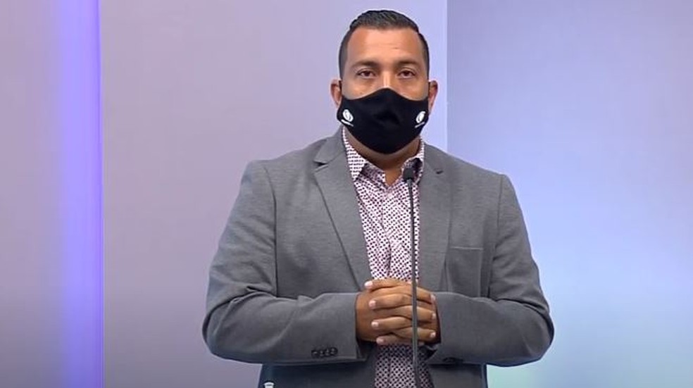 Candidato a prefeito de Campinas Wilson Matos (Patriota) durante debate da Band — Foto: Reprodução/TV Bandeirantes